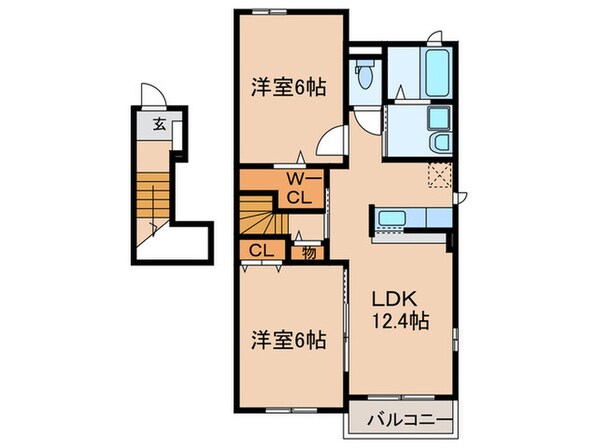 ブリーゼⅡの物件間取画像